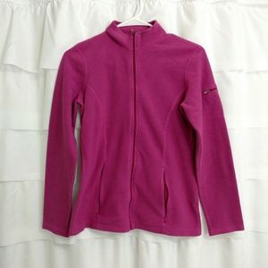 L.L. Bean Magenta Zip Up Fleece